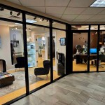 Office view of waiting room