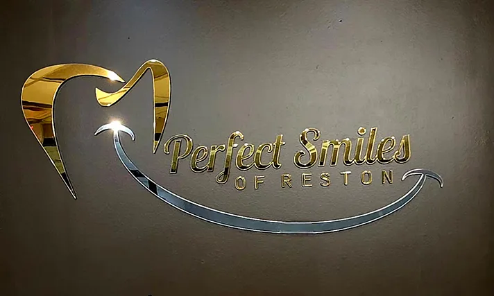 Perfect Smiles of Reston wall logo